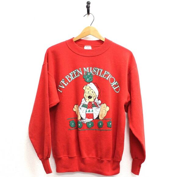 Vintage Other - Vintage Mistletoe Victim Christmas Holiday Sweatshirt Medium